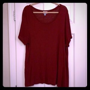Old Navy Burgundy ShortSleeve Tunic